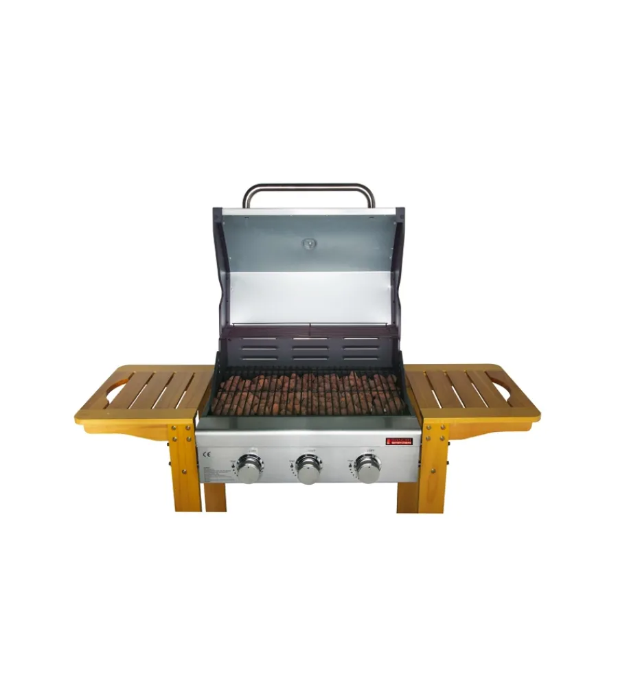 Sandrigarden Barbecue|Barbecue a gas "australia" 3 bruciatori 130x58x105 cm