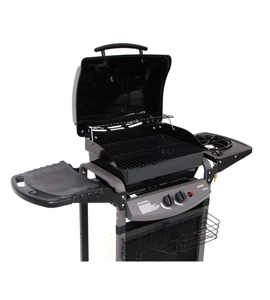Barbecue-Sochef Barbecue a gas "piu saporillo" con cottura a pietra lavica 2 bruciatori - cod. g20513