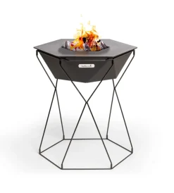 Barbecue-Barbecook Barbecue a legna "rila" in acciaio nero, diametro 75 cm