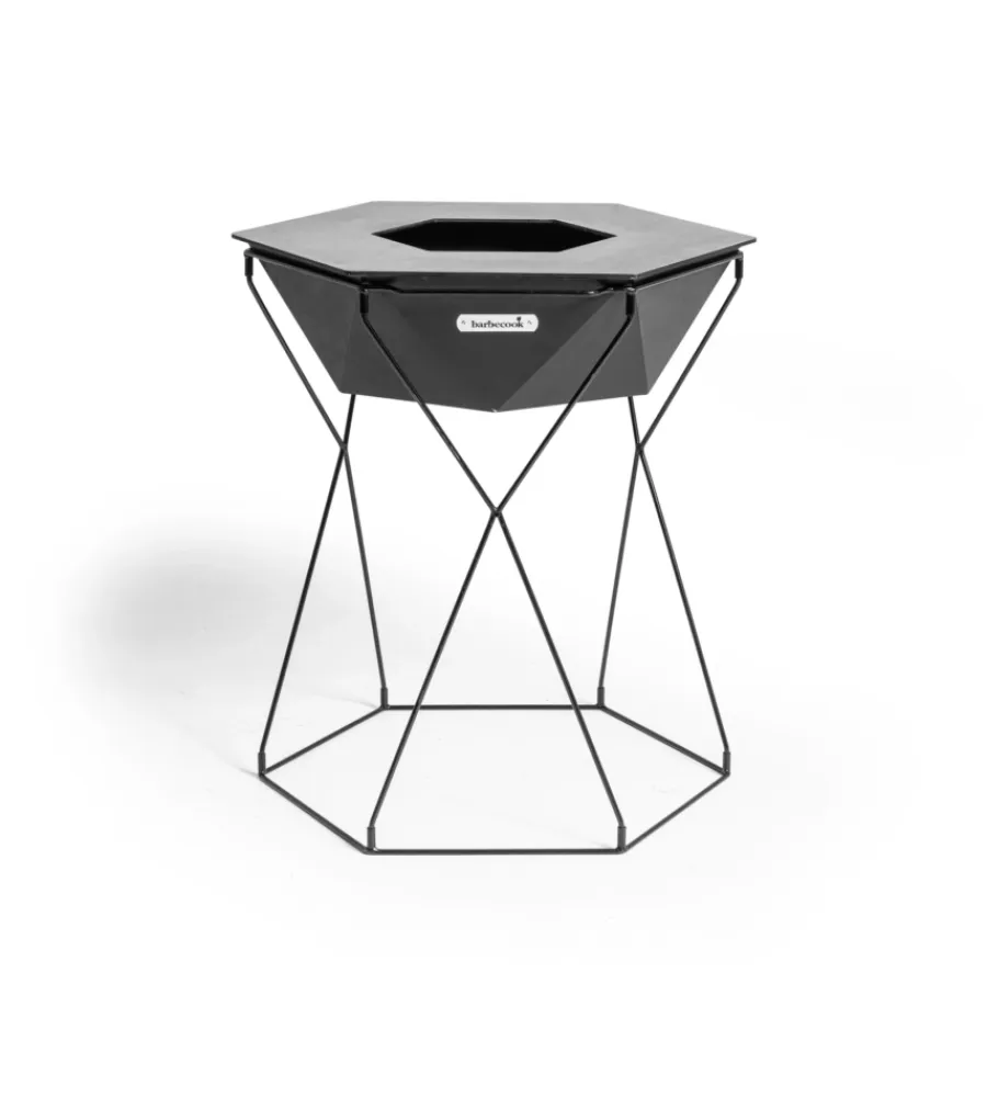 Barbecue-Barbecook Barbecue a legna "rila" in acciaio nero, diametro 75 cm