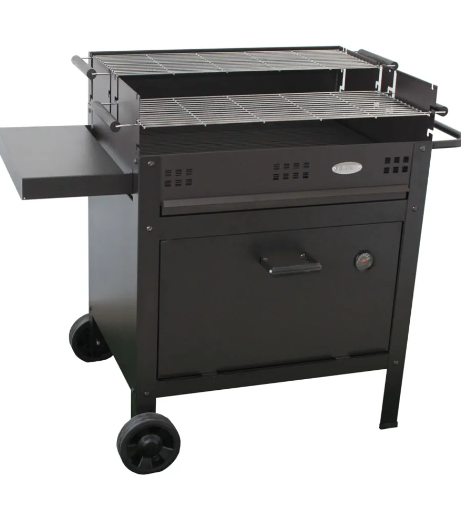 Barbecue- Barbecue a legna e carbone "etna v20" con forno pizza, 120x60x92 cm