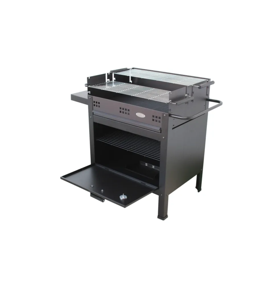 Barbecue- Barbecue a legna e carbone "etna v20" con forno pizza, 120x60x92 cm