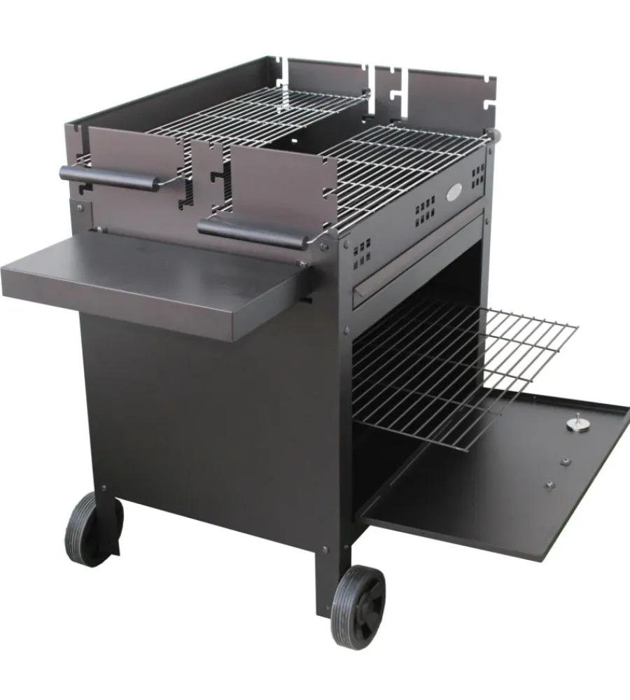 Barbecue- Barbecue a legna e carbone "etna v20" con forno pizza, 120x60x92 cm