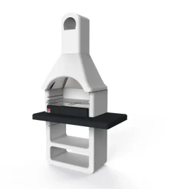 Sarom Fuoco Barbecue|Barbecue a legna o carbonella in cemento "maribor" 114x64x212,5 cm