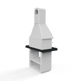 Sarom Fuoco Barbecue|Barbecue a legna o carbonella in cemento "maribor" 114x64x212,5 cm