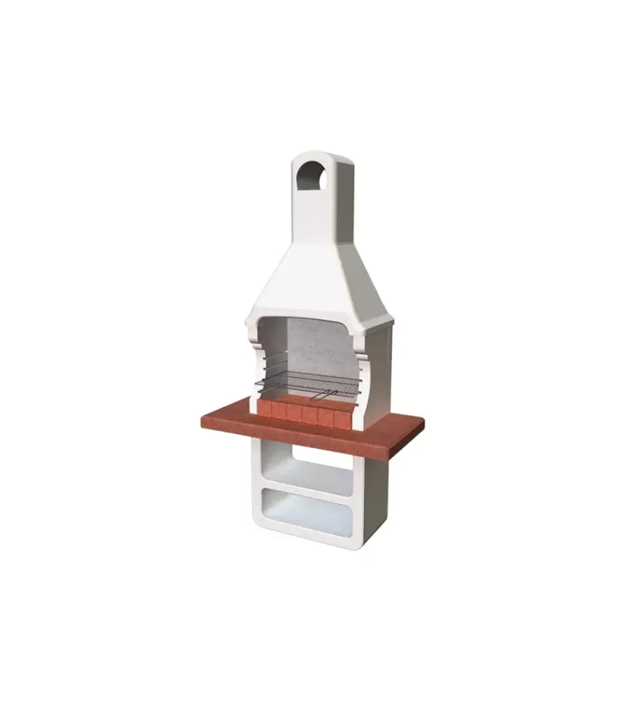 Barbecue-Sarom Fuoco Barbecue a legna o carbonella sarom "toronto" 88x58x235,5 cm