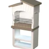 Sarom Fuoco Barbecue|Barbecue a legna o carbonella in calcestruzzo "caorle" 82x51,5x165,5 cm