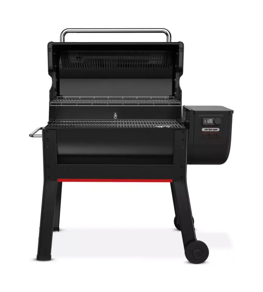 Barbecue-Weber Barbecue a pellet "smoque xl" nero con griglia 86x45 cm