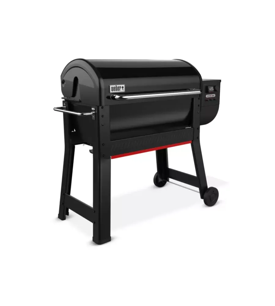 Barbecue-Weber Barbecue a pellet "smoque xl" nero con griglia 86x45 cm