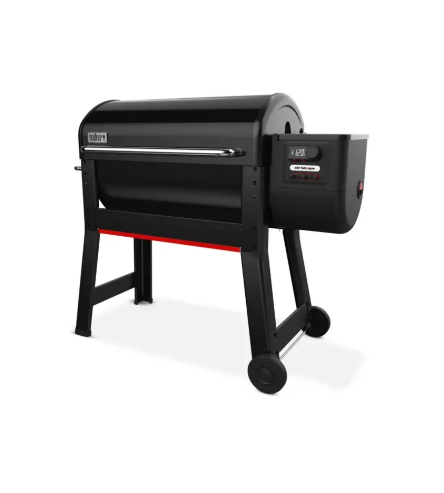 Barbecue-Weber Barbecue a pellet "smoque xl" nero con griglia 86x45 cm