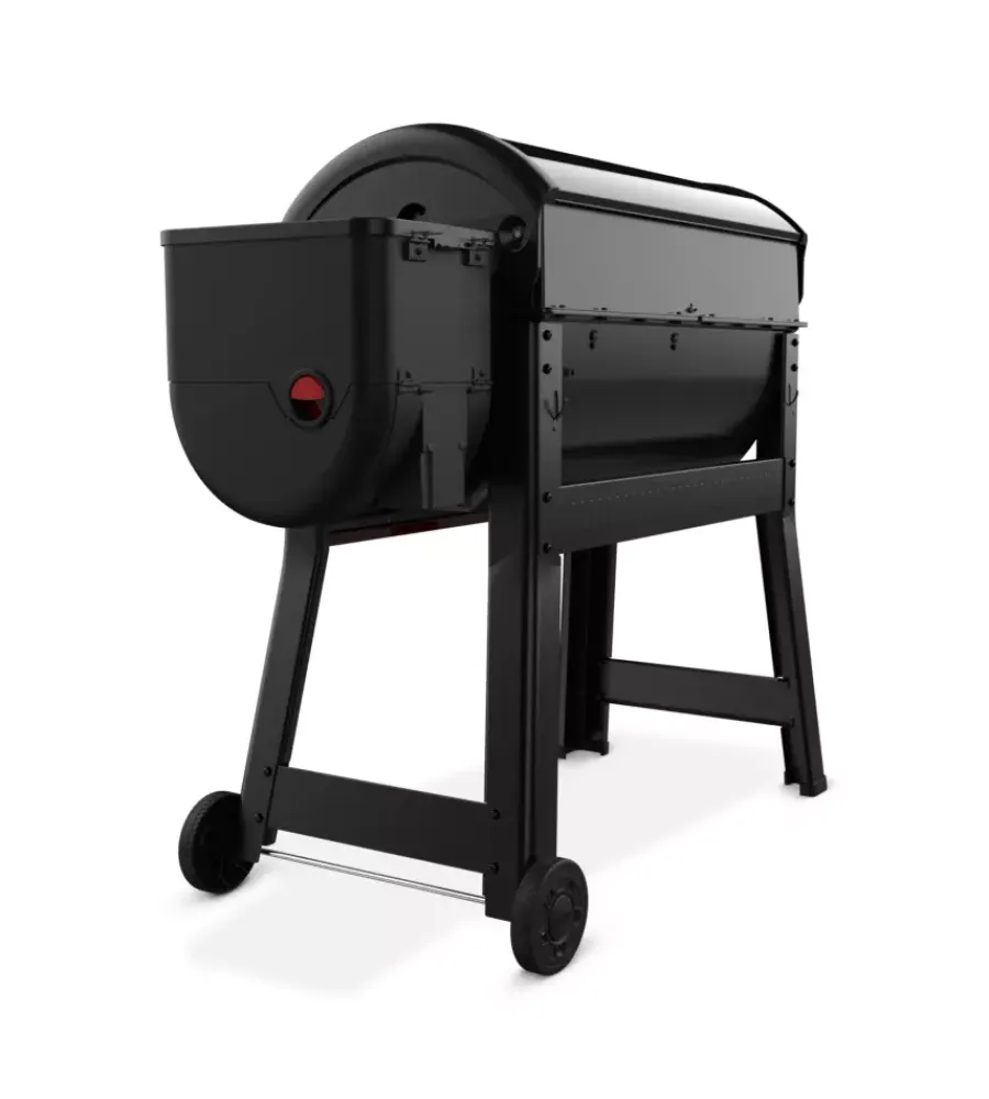 Barbecue-Weber Barbecue a pellet "smoque xl" nero con griglia 86x45 cm