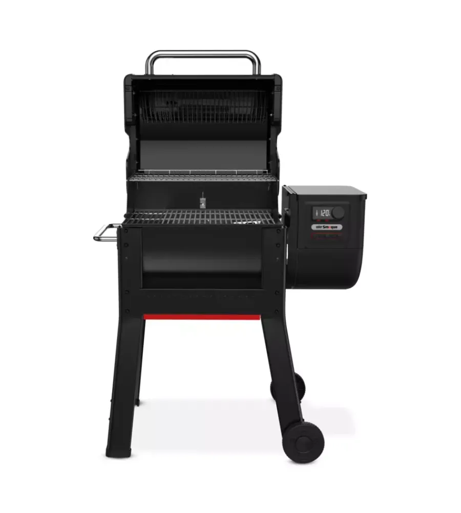 Sale Barbecue a pellet "smoque" nero con griglia 56x45 cm Barbecue