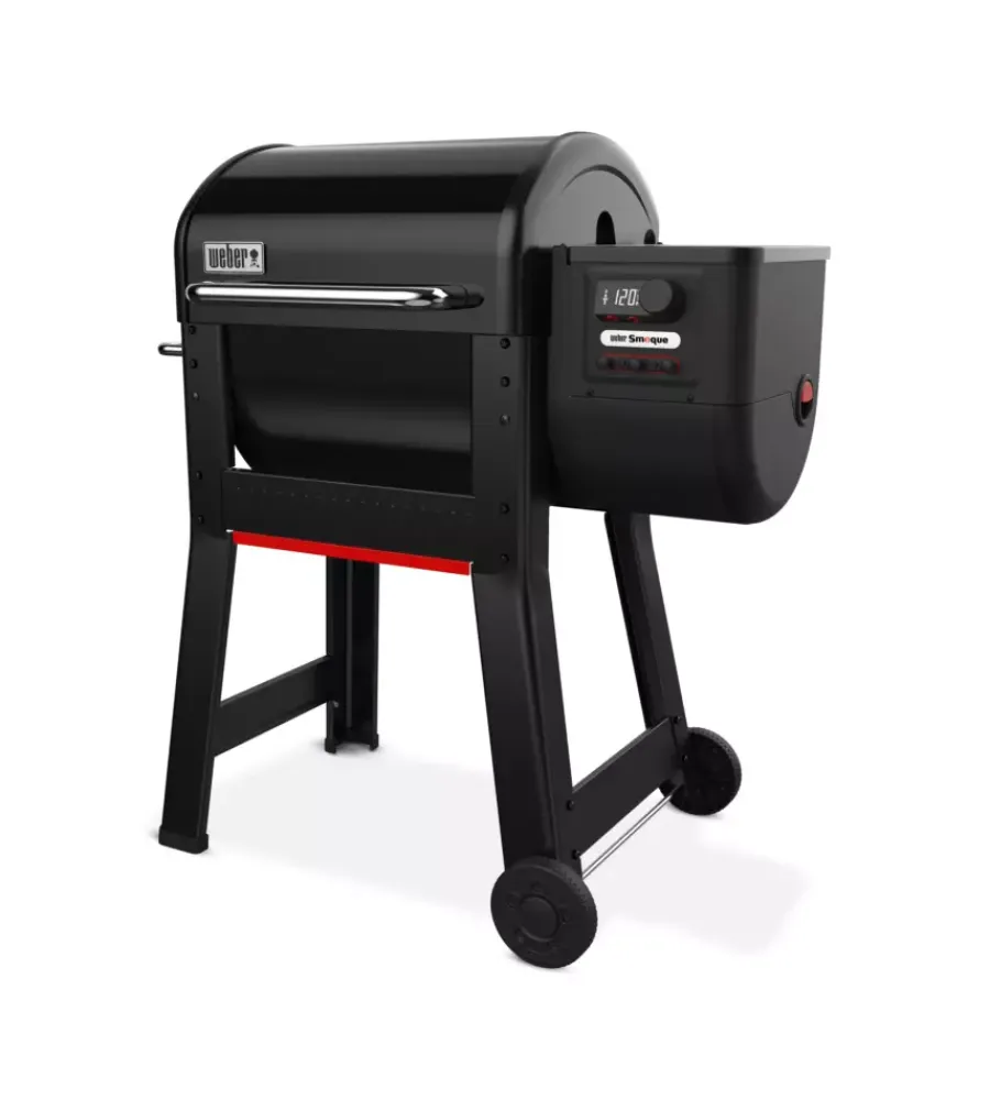 Sale Barbecue a pellet "smoque" nero con griglia 56x45 cm Barbecue