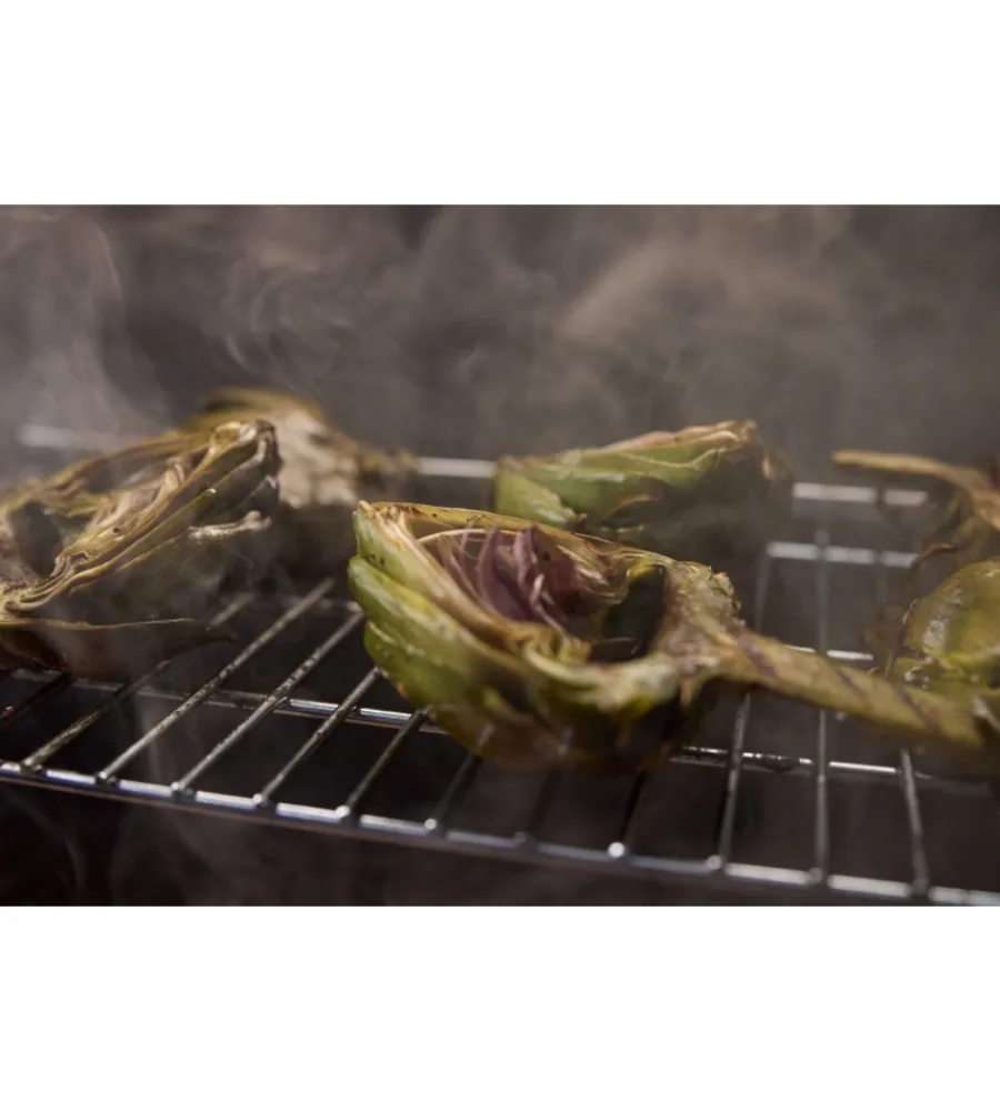 Sale Barbecue a pellet "smoque" nero con griglia 56x45 cm Barbecue
