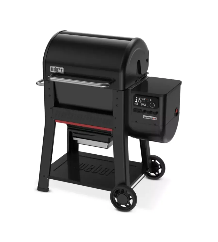Weber Barbecue|Barbecue a pellet "searwood" nero con griglia 61x45 cm