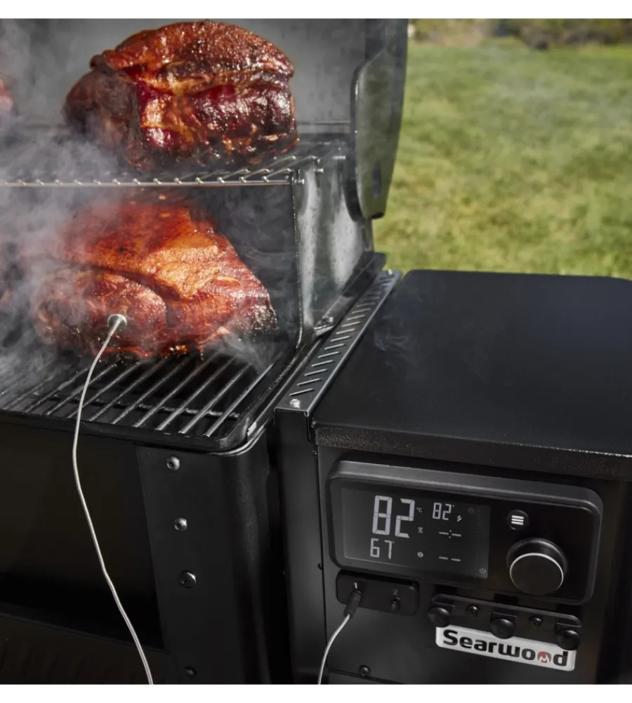 Weber Barbecue|Barbecue a pellet "searwood" nero con griglia 61x45 cm