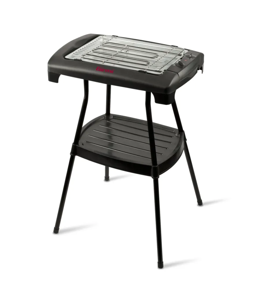 Outlet Barbecue elettrico con piedistallo e griglia 34x24,5 cm Barbecue