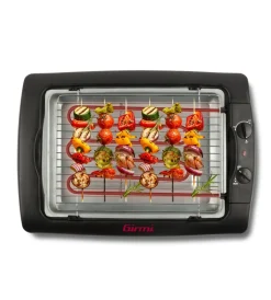 Outlet Barbecue elettrico con piedistallo e griglia 34x24,5 cm Barbecue
