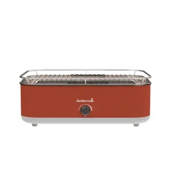 Best Barbecue elettrico da tavolo "e-carlo" in acciaio inox rosso griglia 38,5x28,5 cm Barbecue