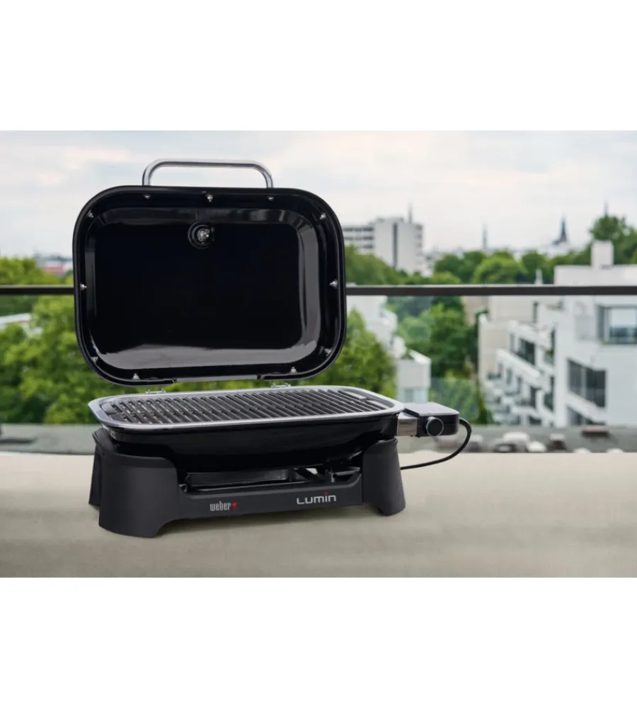 Outlet Barbecue elettrico "lumin" con griglia 1562 cmq Barbecue