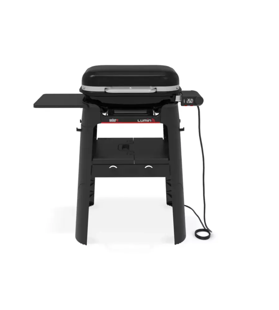 Barbecue-Weber Barbecue elettrico "lumin smart black" nero con griglia 49x33 cm