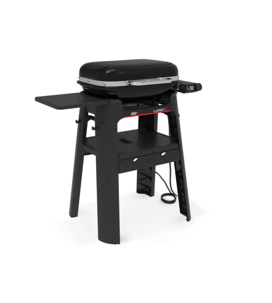 Barbecue-Weber Barbecue elettrico "lumin smart black" nero con griglia 49x33 cm