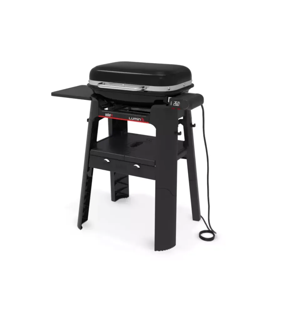 Barbecue-Weber Barbecue elettrico "lumin smart black" nero con griglia 49x33 cm