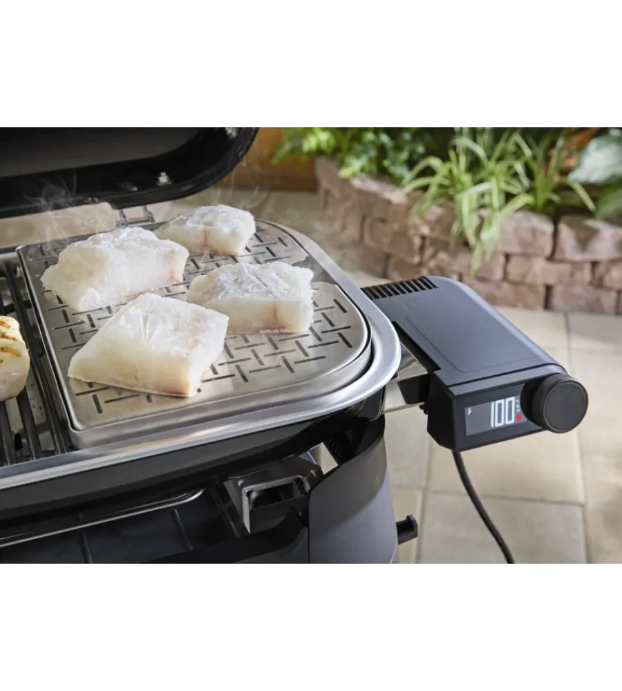 Barbecue-Weber Barbecue elettrico "lumin smart black" nero con griglia 49x33 cm