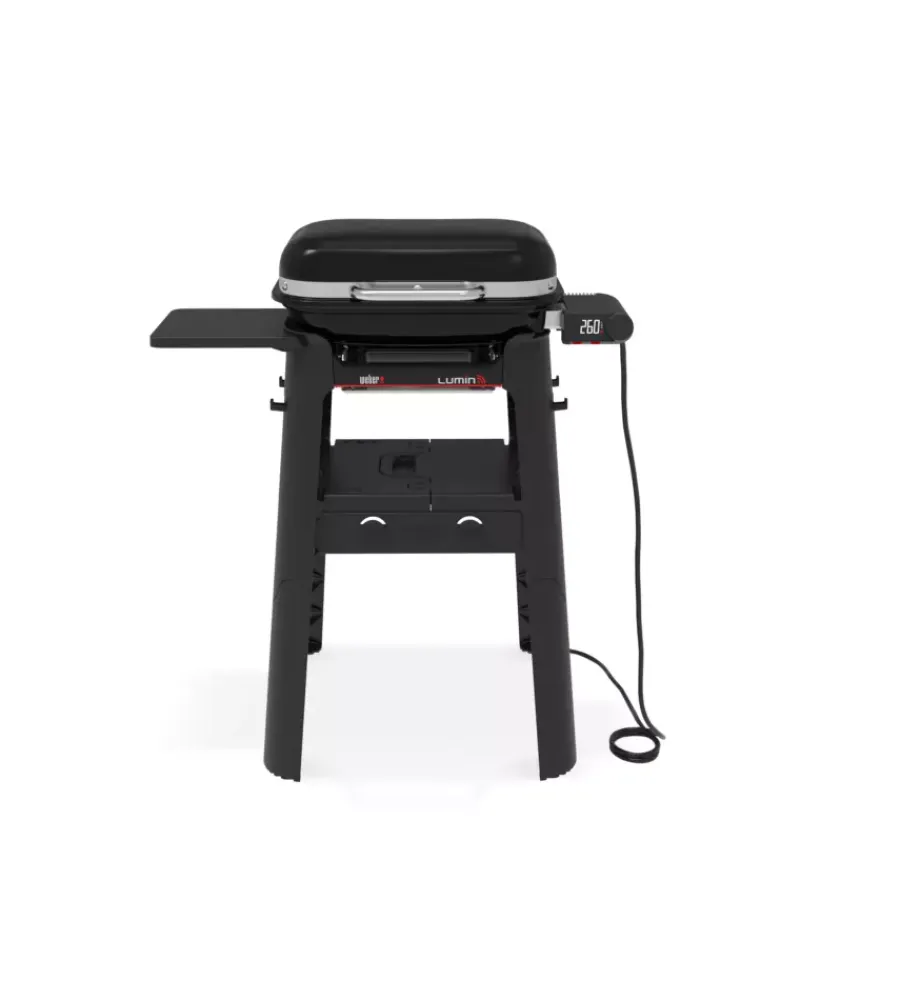 Barbecue-Weber Barbecue elettrico "lumin compact smart" nero con griglia 43x28 cm