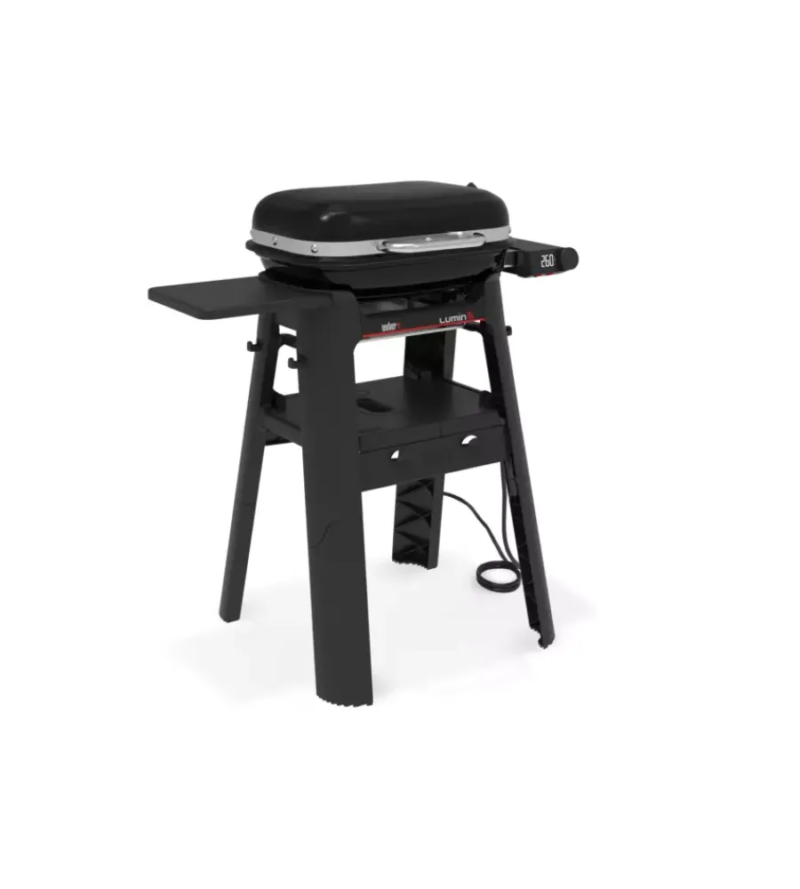 Barbecue-Weber Barbecue elettrico "lumin compact smart" nero con griglia 43x28 cm