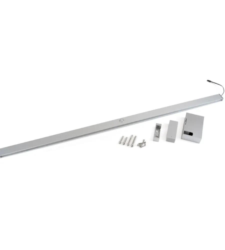 Armadi-Emuca Barra appendiabili per armadi regolabile 858-1.008 mm batteria rimovibil e sensore di movimento anodizzato opaco - .