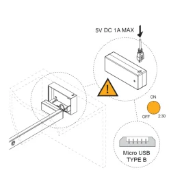 Armadi-Emuca Barra appendiabili per armadi regolabile 858-1.008 mm batteria rimovibil e sensore di movimento anodizzato opaco - .