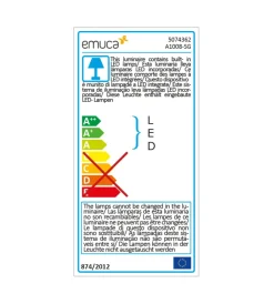 Armadi-Emuca Barra appendiabili per armadi regolabile 858-1.008 mm batteria rimovibil e sensore di movimento anodizzato opaco - .