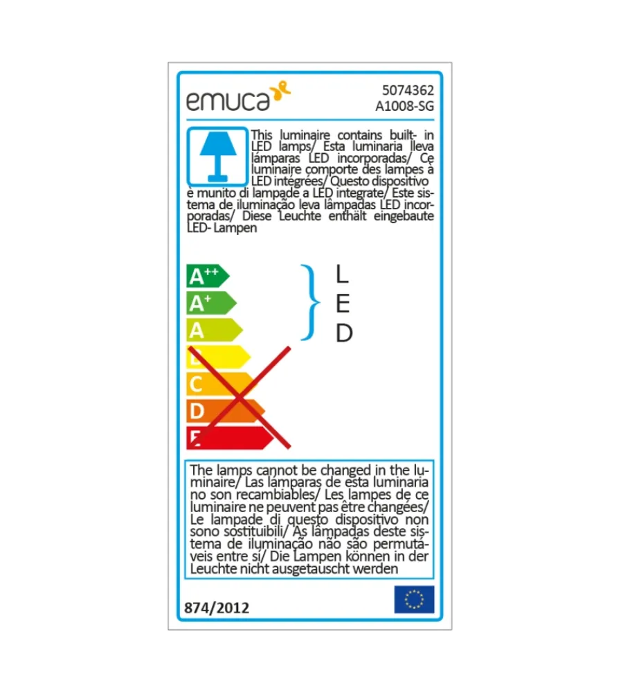 Armadi-Emuca Barra appendiabili per armadi regolabile 858-1.008 mm batteria rimovibil e sensore di movimento anodizzato opaco - .