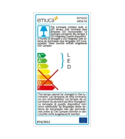 Armadi-Emuca Barra appendiabili per armadi regolabile 708-858 mm batteria rimovibil e sensore di movimento anodizzato opaco - .