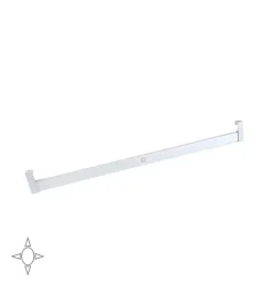 Armadi-Emuca Barra appendiabiti per armadi con led integrato, 708-858 mm