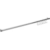 Accessori Cucina- Barra cromata cm.80 + 6 ganci cromati a s lonardo