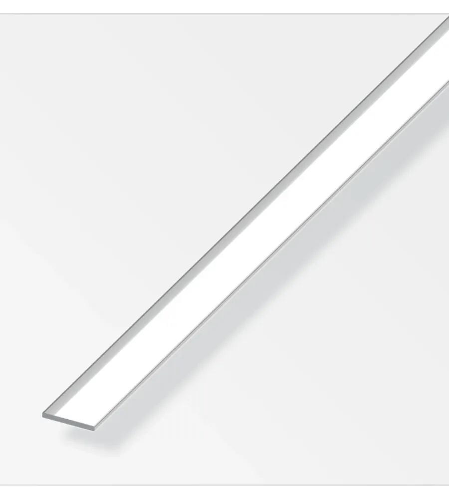 Ferramenta Per Mobili E Infissi-Alfer aluminium Barra piatta alluminio 25x2 - 1 metro.