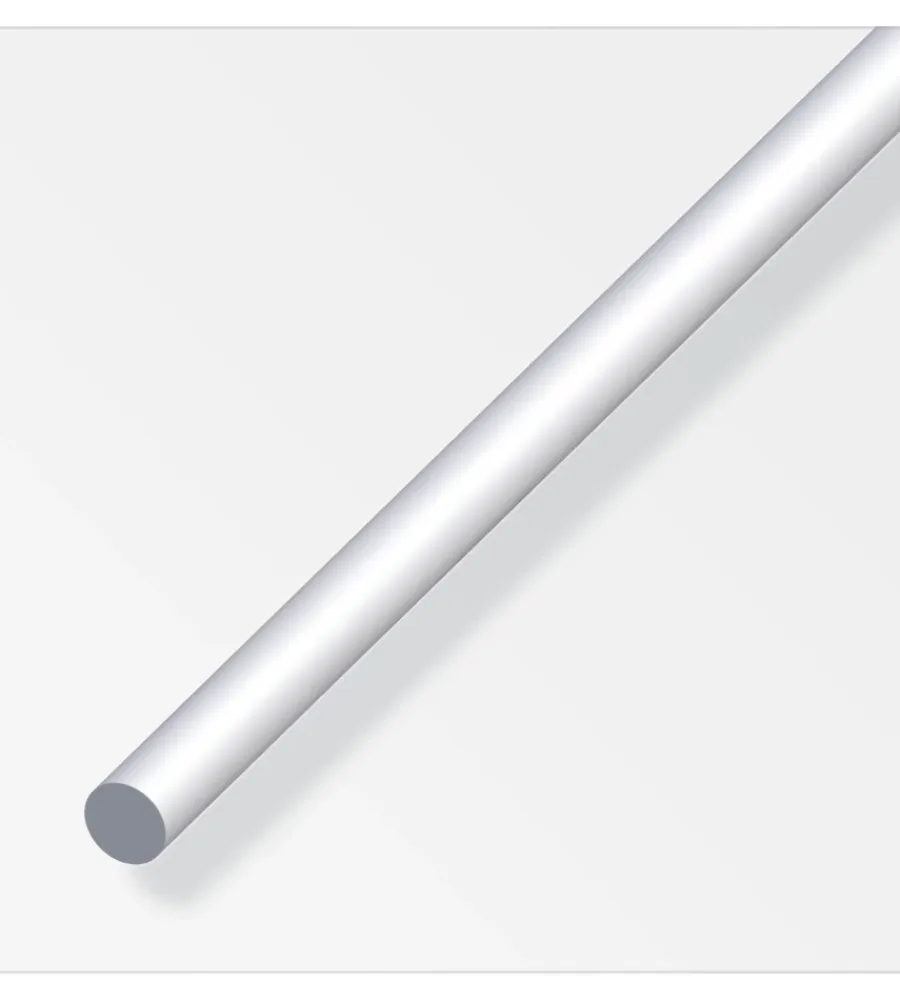 Ferramenta Per Mobili E Infissi-Alfer aluminium Barra tonda 8 alluminio arg - 1 metro.