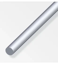 Alfer aluminium Ferramenta Per Mobili E Infissi|Barra tonda 15.5 alluminio naturale - 1 metro.
