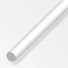Alfer aluminium Ferramenta Per Mobili E Infissi|Barra tonda 7,5 pvc bia - 1 metro.