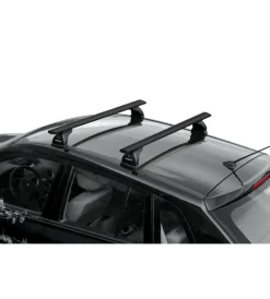 Portaggio-Nordrive Barre portatutto "evos silenzio black" in alluminio xl 140 cm - n15082