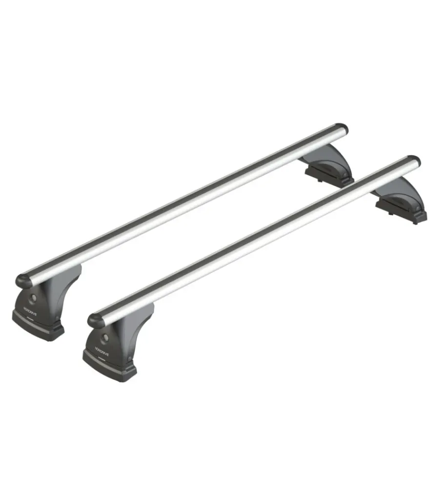 Portaggio-Nordrive Barre portatutto per auto kit completo - 224 - alumia m nk224eam