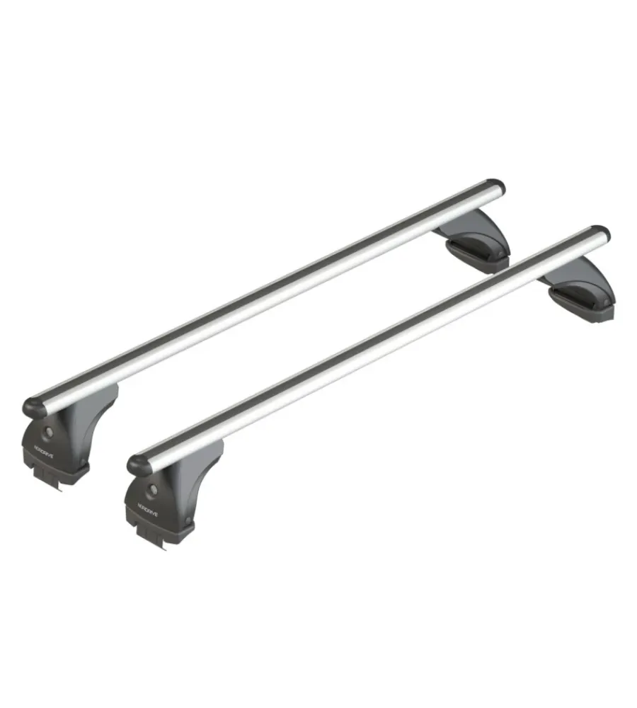 Portaggio-Nordrive Barre portatutto per auto kit completo - 203 - alumia m nk203eam