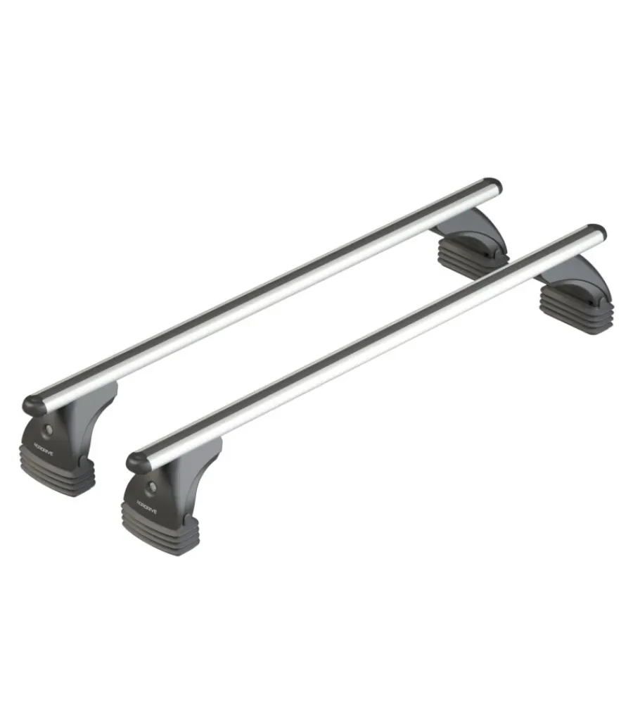 Portaggio-Nordrive Barre portatutto per auto kit completo - 012 - alumia xl nk012eaxl