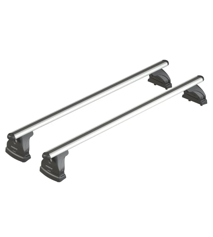 Portaggio-Nordrive Barre portatutto per auto kit completo - evos lp - 158 - alumia m nk158lam