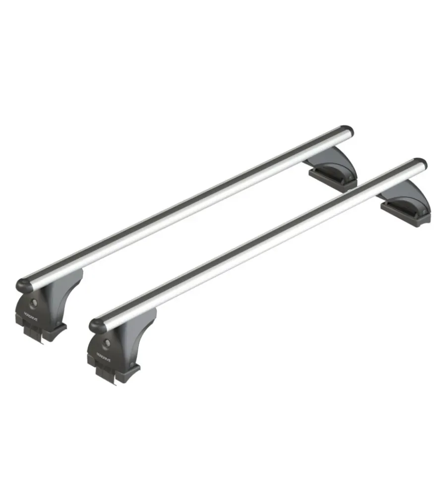 Portaggio-Nordrive Barre portatutto per auto kit completo - 062 - alumia m nk062eam