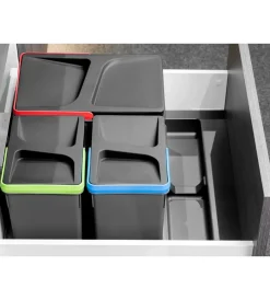 Emuca Raccolta Differenziata|Base per contenitori raccolta differenziata, modulo 90 cm