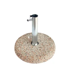Coperture Per Esterno E Accessori|Base per ombrellone rotonda in ghiaia per palo ø 38 mm