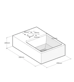 Outlet Base plinto per fontane in metallo